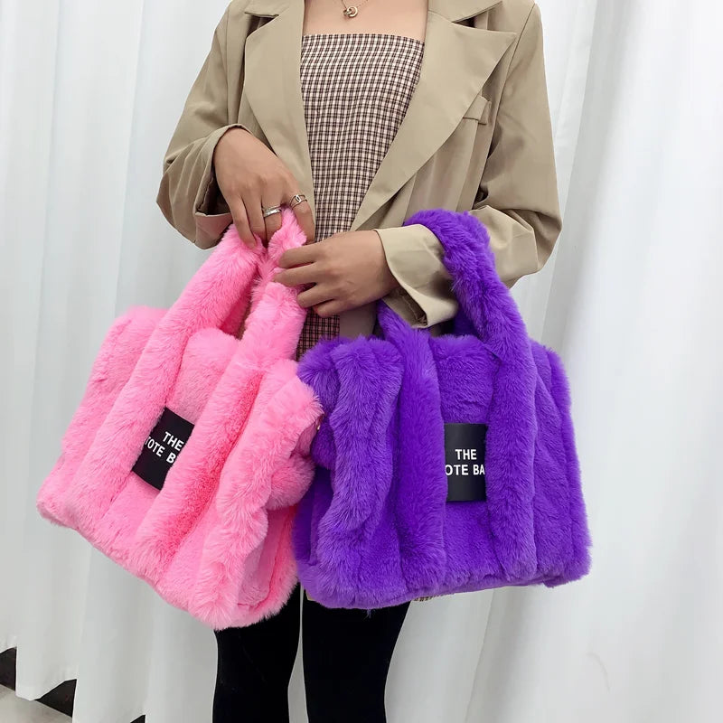 Luxe Plush Shopper