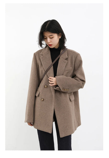 La Lumière Wool Blend Overcoat