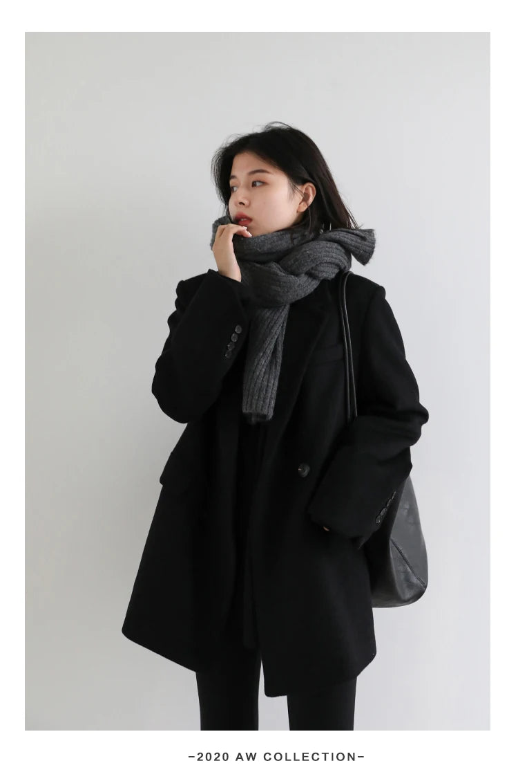 La Lumière Wool Blend Overcoat