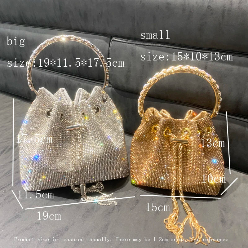 Opulent Sparkle Bucket Bag