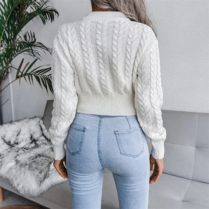 Elysian Weave Twisted Knit Sweater