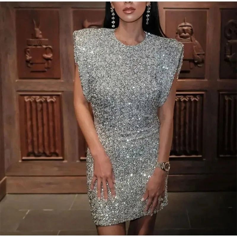 Starlight Reverie Sequin Mini Dress