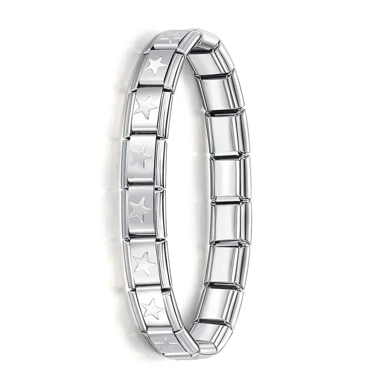 Verona Luxe Italian Stainless Steel Charm Bracelet