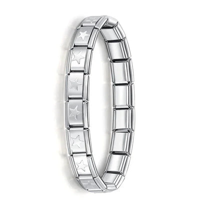 Verona Luxe Italian Stainless Steel Charm Bracelet