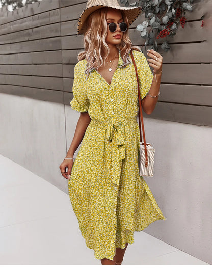 Boho Bloom Midi Dress