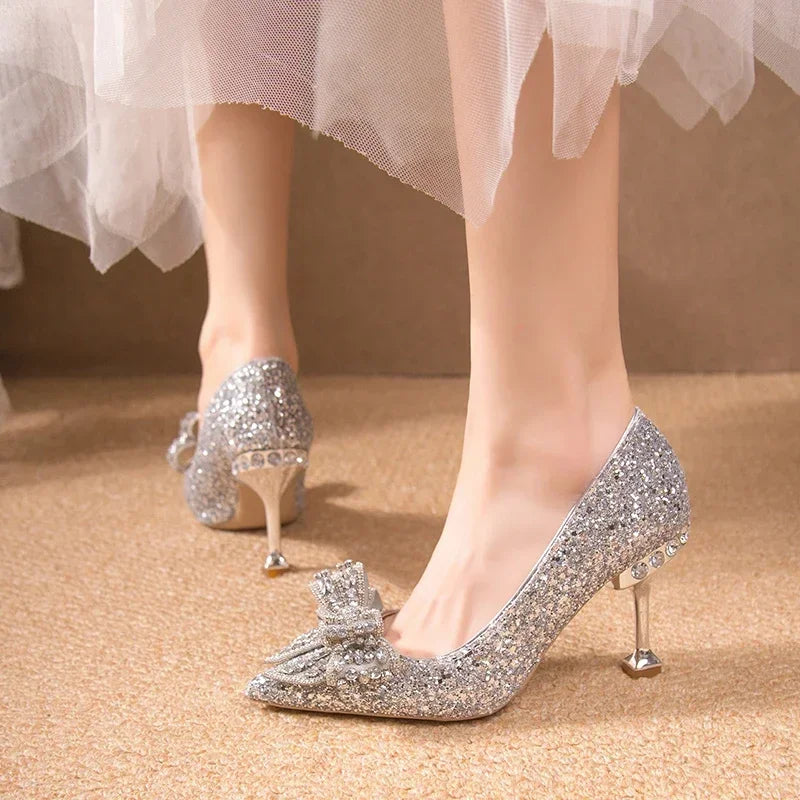 Opulence Éternelle Rhinestone-Embellished Wedding & Banquet Shoes