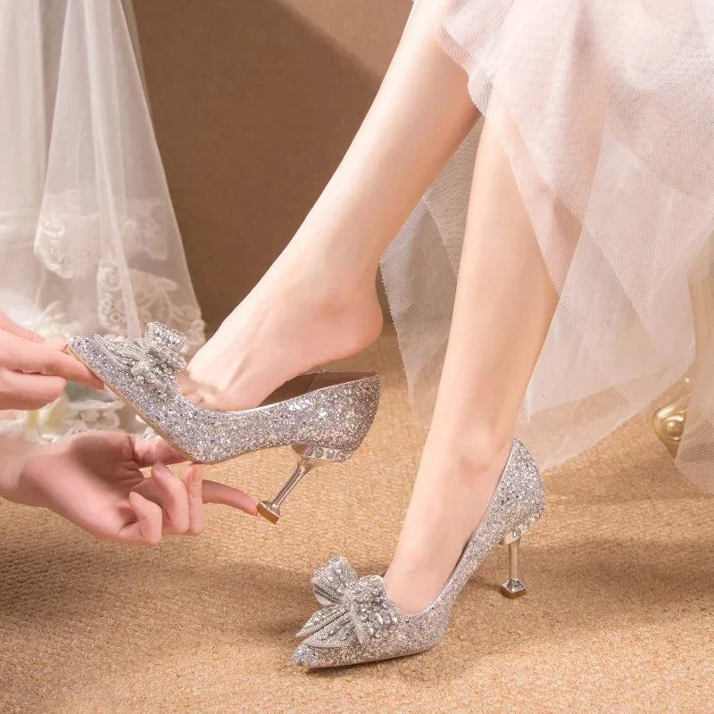 Opulence Éternelle Rhinestone-Embellished Wedding & Banquet Shoes