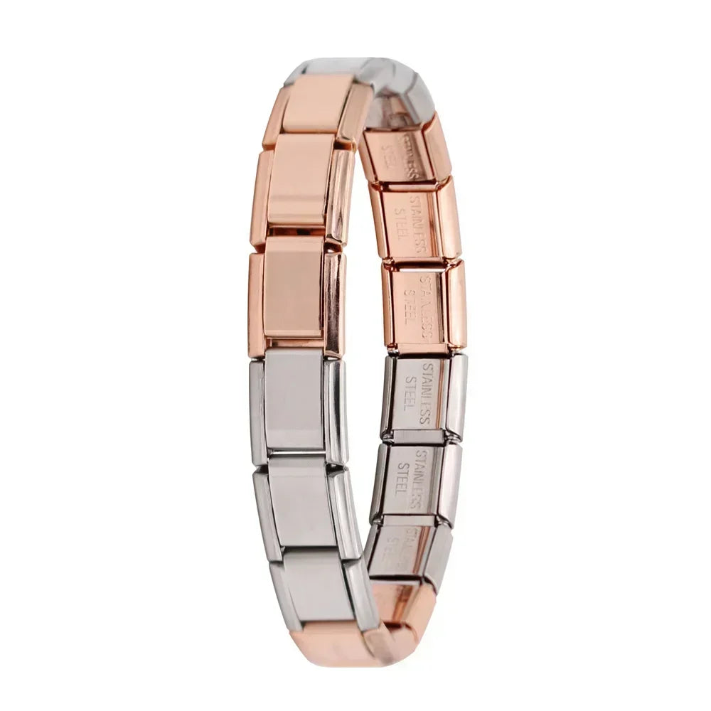 Verona Luxe Italian Stainless Steel Charm Bracelet