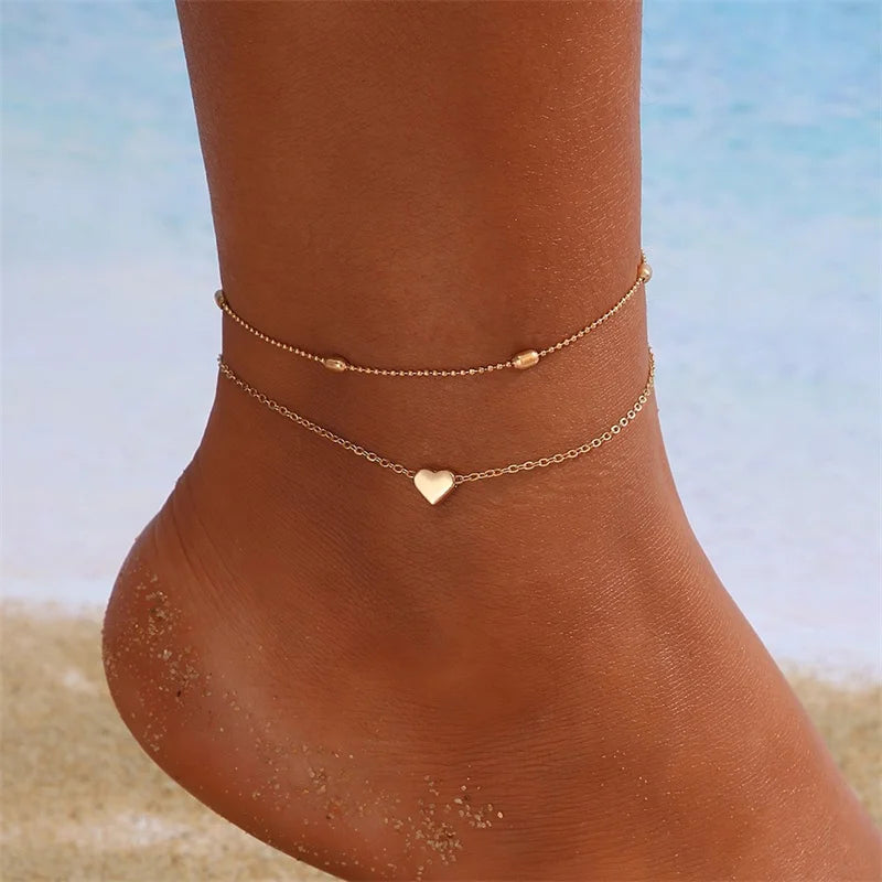 Stellar Shore Starfish Beaded Anklet