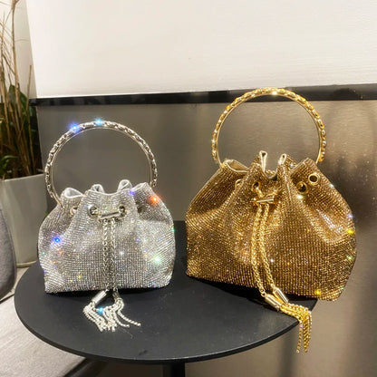 Opulent Sparkle Bucket Bag