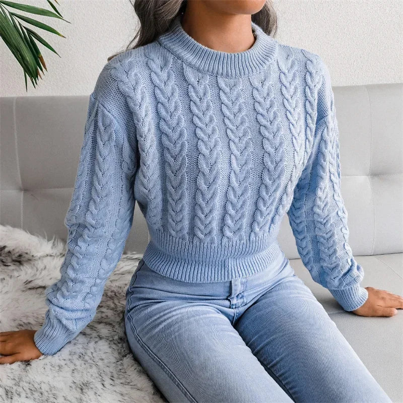 Elysian Weave Twisted Knit Sweater