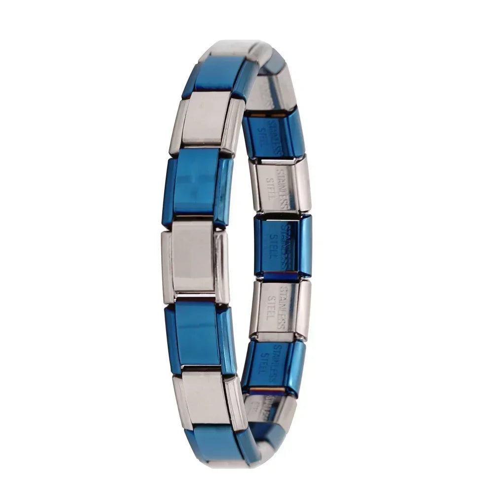 Verona Luxe Italian Stainless Steel Charm Bracelet