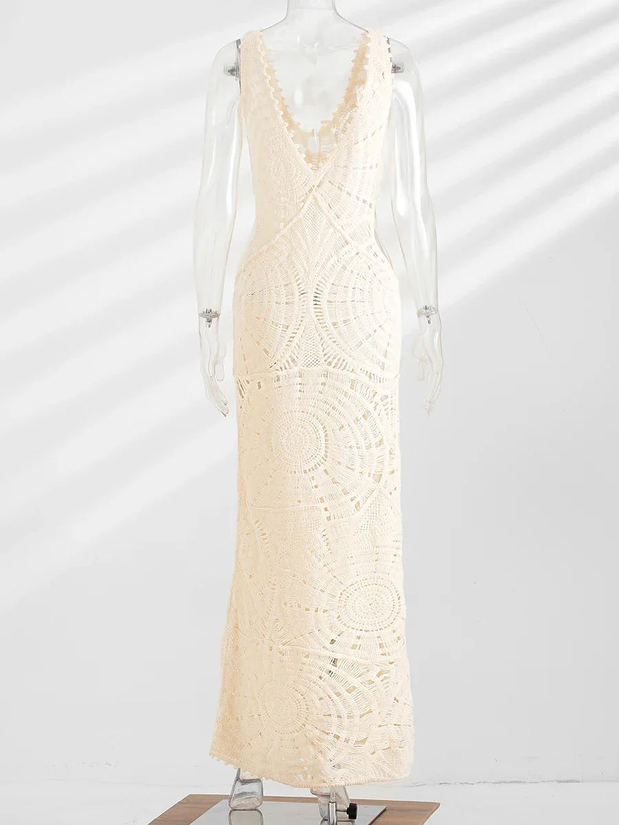 Elysian Shores Crochet Dress