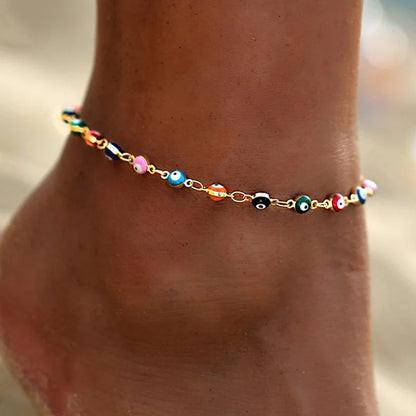 Stellar Shore Starfish Beaded Anklet