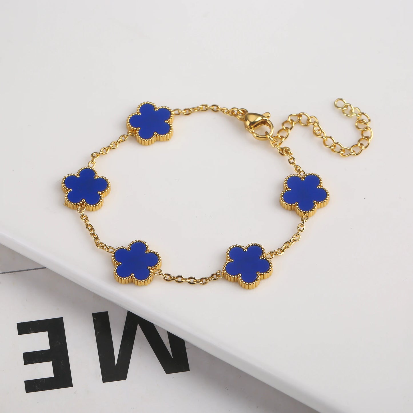 Elysian Bloom Five-Leaf Petal Bracelet