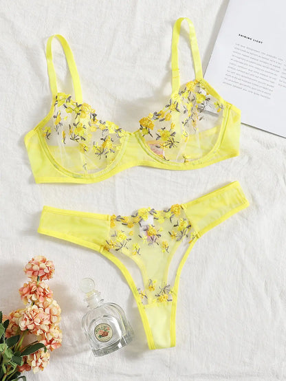 Elysian Fairy Embroidery Brief Set