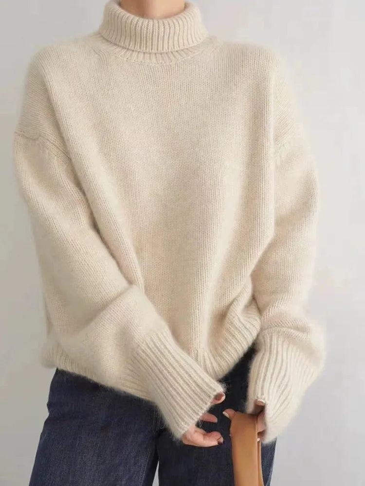 Luxe Turtleneck Cashmere Sweater