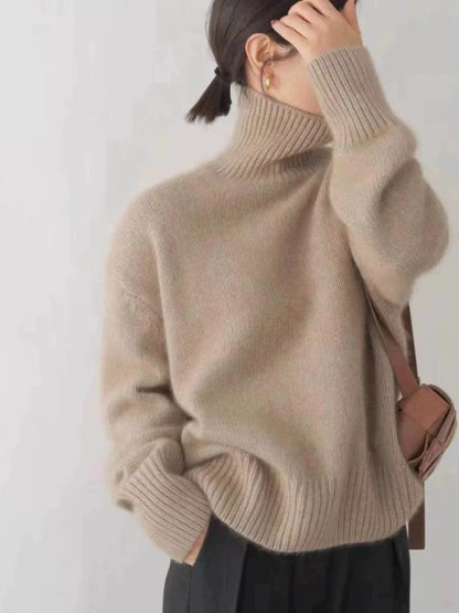 Luxe Turtleneck Cashmere Sweater