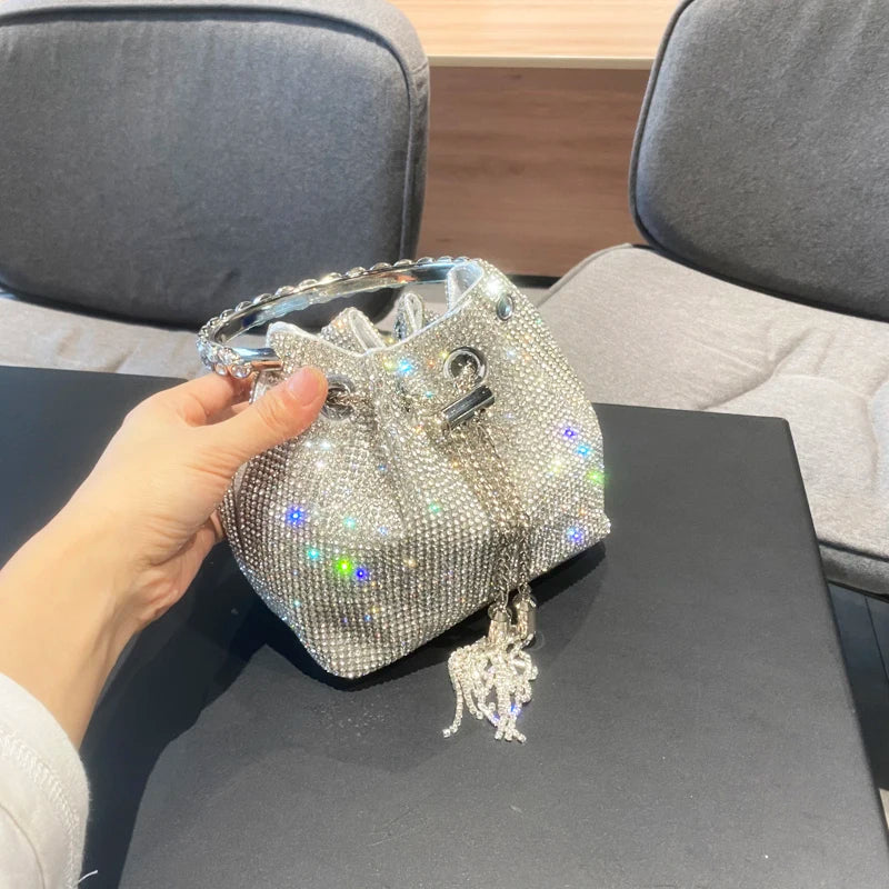 Opulent Sparkle Bucket Bag