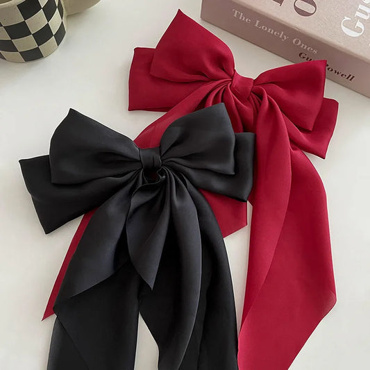 Seraphina Grace Chiffon Bow Hair Clip