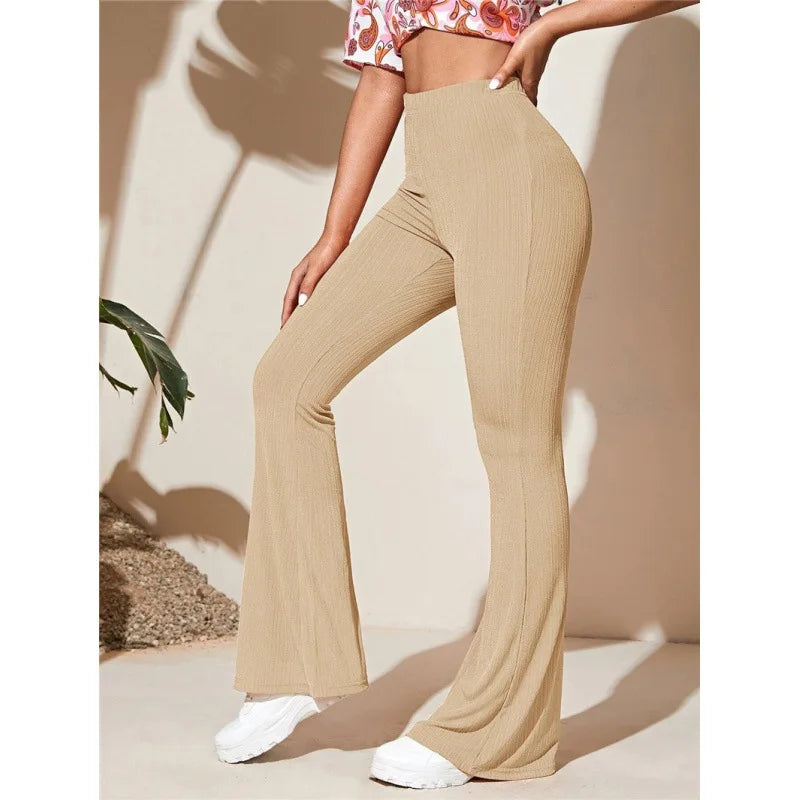 Flared Bell-Bottom Trousers