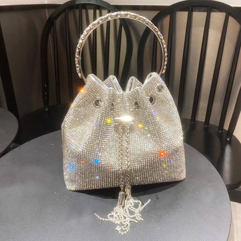 Opulent Sparkle Bucket Bag