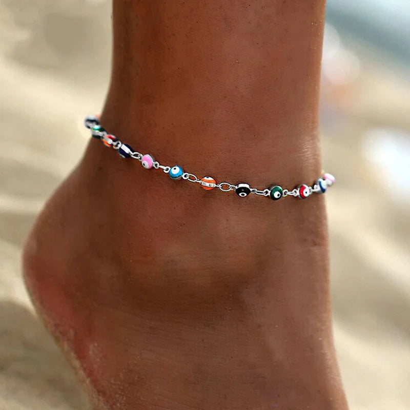 Stellar Shore Starfish Beaded Anklet