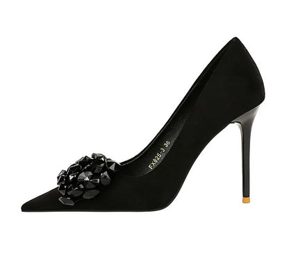 Opaluxe Radiance Rhinestone Bow Pumps