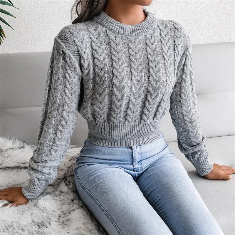 Elysian Weave Twisted Knit Sweater