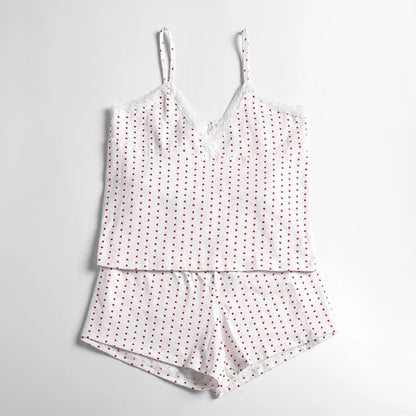 Luxe Heart Lace Loungewear Set