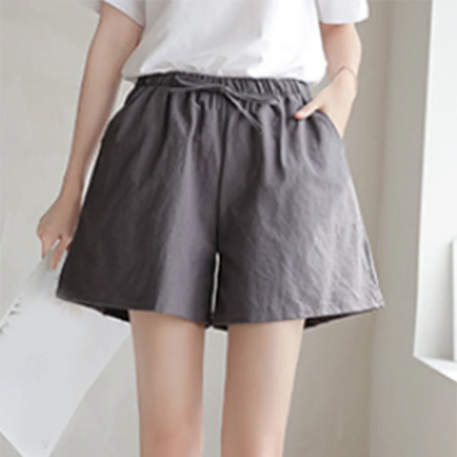 Solstice Linen Drawstring Shorts