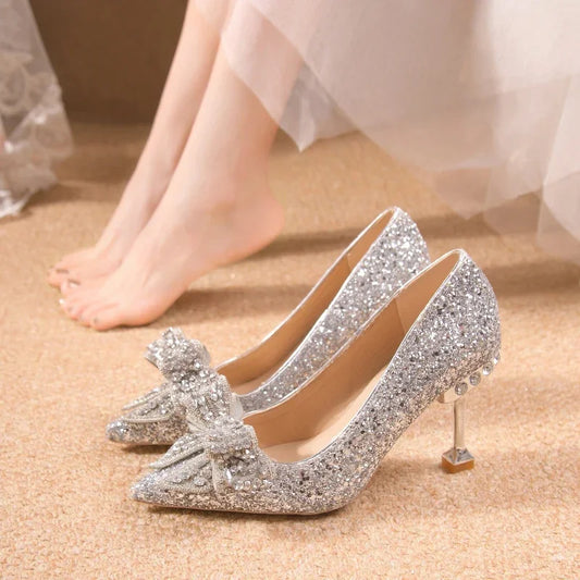 Opulence Éternelle Rhinestone-Embellished Wedding & Banquet Shoes