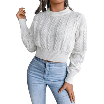 Elysian Weave Twisted Knit Sweater