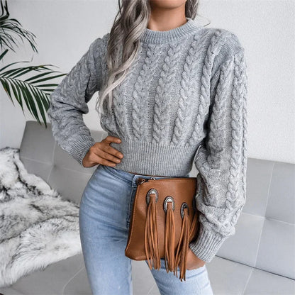 Elysian Weave Twisted Knit Sweater