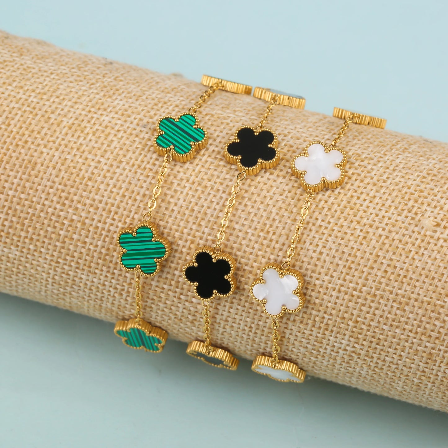 Elysian Bloom Five-Leaf Petal Bracelet